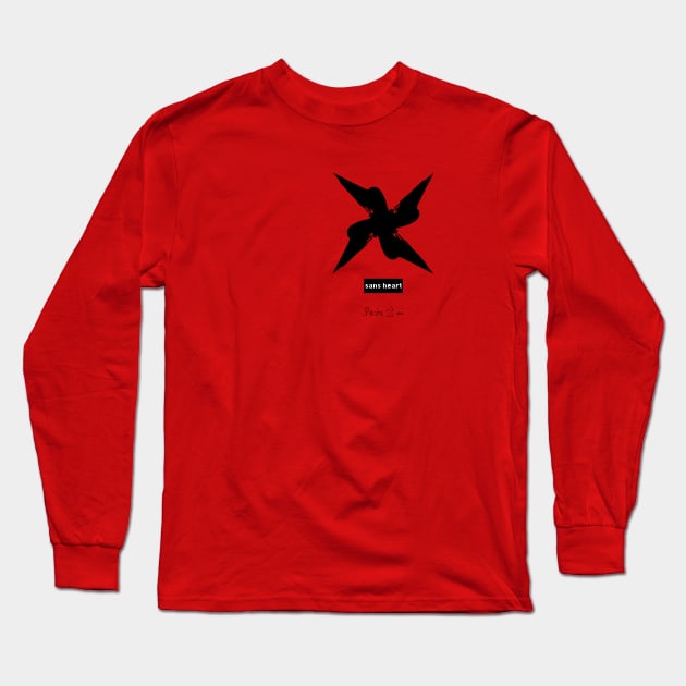 Sans Heart Long Sleeve T-Shirt by PeteZ